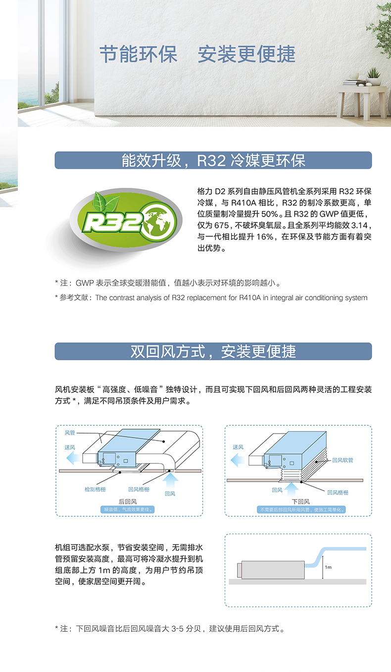 D2系列風(fēng)管送風(fēng)式空調(diào)機(jī)組 380V電源 FGR14D2Nh-N3